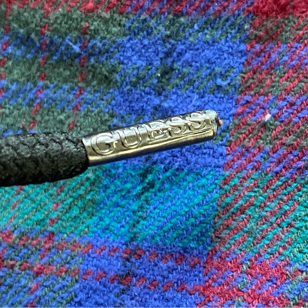 Guess Plaid Button-Up Shirt with detachable hood - Picture 3 of 6